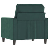 Fauteuil Vert foncé 60 cm Velours