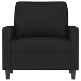 Fauteuil Noir 60 cm Velours