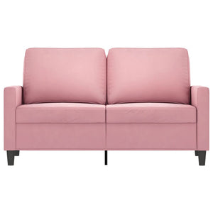 Canapé à 2 places Rose 120 cm Velours