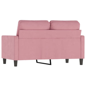 Canapé à 2 places Rose 120 cm Velours