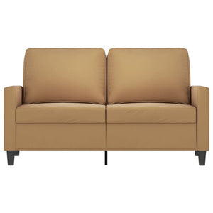 Canapé à 2 places Marron 120 cm Velours