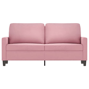 Canapé à 2 places Rose 140 cm Velours