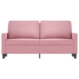 Canapé à 2 places Rose 140 cm Velours