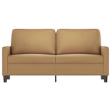 Canapé à 2 places Marron 140 cm Velours