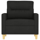 Fauteuil Noir 60 cm Tissu