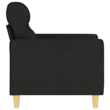 Fauteuil Noir 60 cm Tissu
