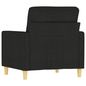 Fauteuil Noir 60 cm Tissu