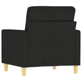 Fauteuil Noir 60 cm Tissu