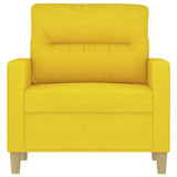 Fauteuil Jaune clair 60 cm Tissu