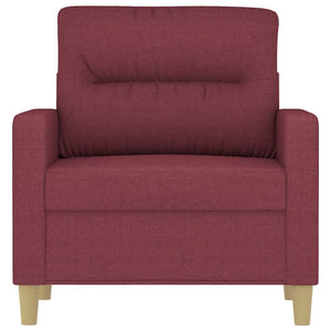 Fauteuil Rouge bordeaux 60 cm Tissu