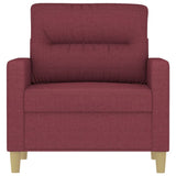 Fauteuil Rouge bordeaux 60 cm Tissu