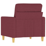 Fauteuil Rouge bordeaux 60 cm Tissu