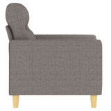 Fauteuil Taupe 60 cm Tissu