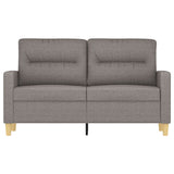 Canapé à 2 places Taupe 120 cm Tissu