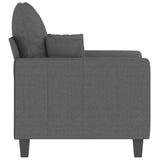 Fauteuil Gris foncé 60 cm Tissu