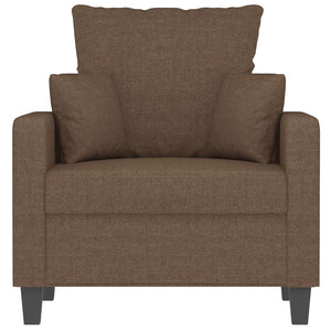 Fauteuil Marron 60 cm Tissu