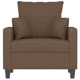 Fauteuil Marron 60 cm Tissu