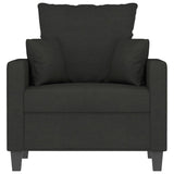 Fauteuil Noir 60 cm Tissu