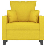 Fauteuil Jaune clair 60 cm Tissu