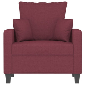 Fauteuil Rouge bordeaux 60 cm Tissu