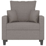 Fauteuil Taupe 60 cm Tissu