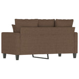 Canapé à 2 places Marron 120 cm Tissu