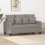 Canapé à 2 places Taupe 120 cm Tissu