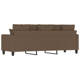 Canapé à 3 places Marron 180 cm Tissu