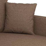 Canapé à 3 places Marron 180 cm Tissu