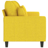 Canapé à 3 places Jaune clair 180 cm Tissu