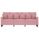 Canapé à 3 places Rose 180 cm Velours