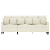 Canapé à 3 places Crème 180 cm Velours