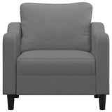 Fauteuil Gris foncé 60 cm Tissu