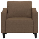 Fauteuil Marron 60 cm Tissu