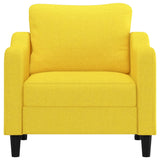 Fauteuil Jaune clair 60 cm Tissu
