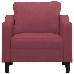 Fauteuil Rouge bordeaux 60 cm Tissu