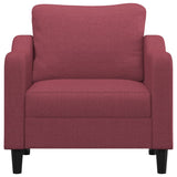 Fauteuil Rouge bordeaux 60 cm Tissu
