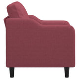 Fauteuil Rouge bordeaux 60 cm Tissu