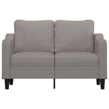 Canapé à 2 places Taupe 140 cm Tissu