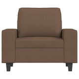 Fauteuil Marron 60 cm Tissu