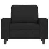 Fauteuil Noir 60 cm Tissu