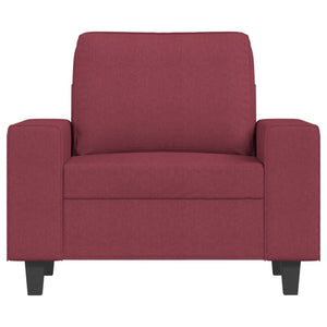 Fauteuil Rouge bordeaux 60 cm Tissu