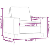 Fauteuil Rouge bordeaux 60 cm Tissu