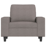 Fauteuil Taupe 60 cm Tissu