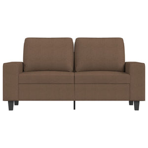 Canapé à 2 places Marron 120 cm Tissu