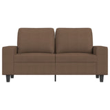 Canapé à 2 places Marron 120 cm Tissu