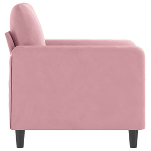 Fauteuil Rose 60 cm Velours