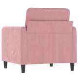 Fauteuil Rose 60 cm Velours