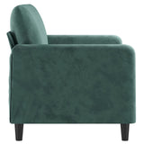 Canapé à 2 places Vert foncé 120 cm Velours