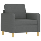 Fauteuil Gris foncé 60 cm Tissu